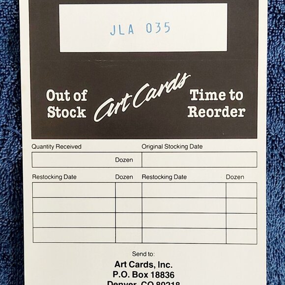 John Lennon 2 Art Cards w Store Order Form NEW Unused 1987 Anniversary Imagine - Picture 7 of 8